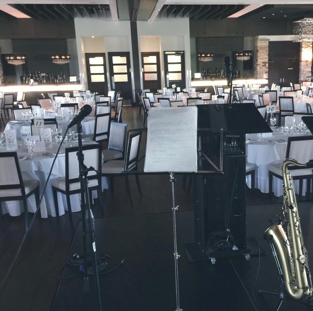Salle de réception du Golf de Terrebonne lors d'une prestation